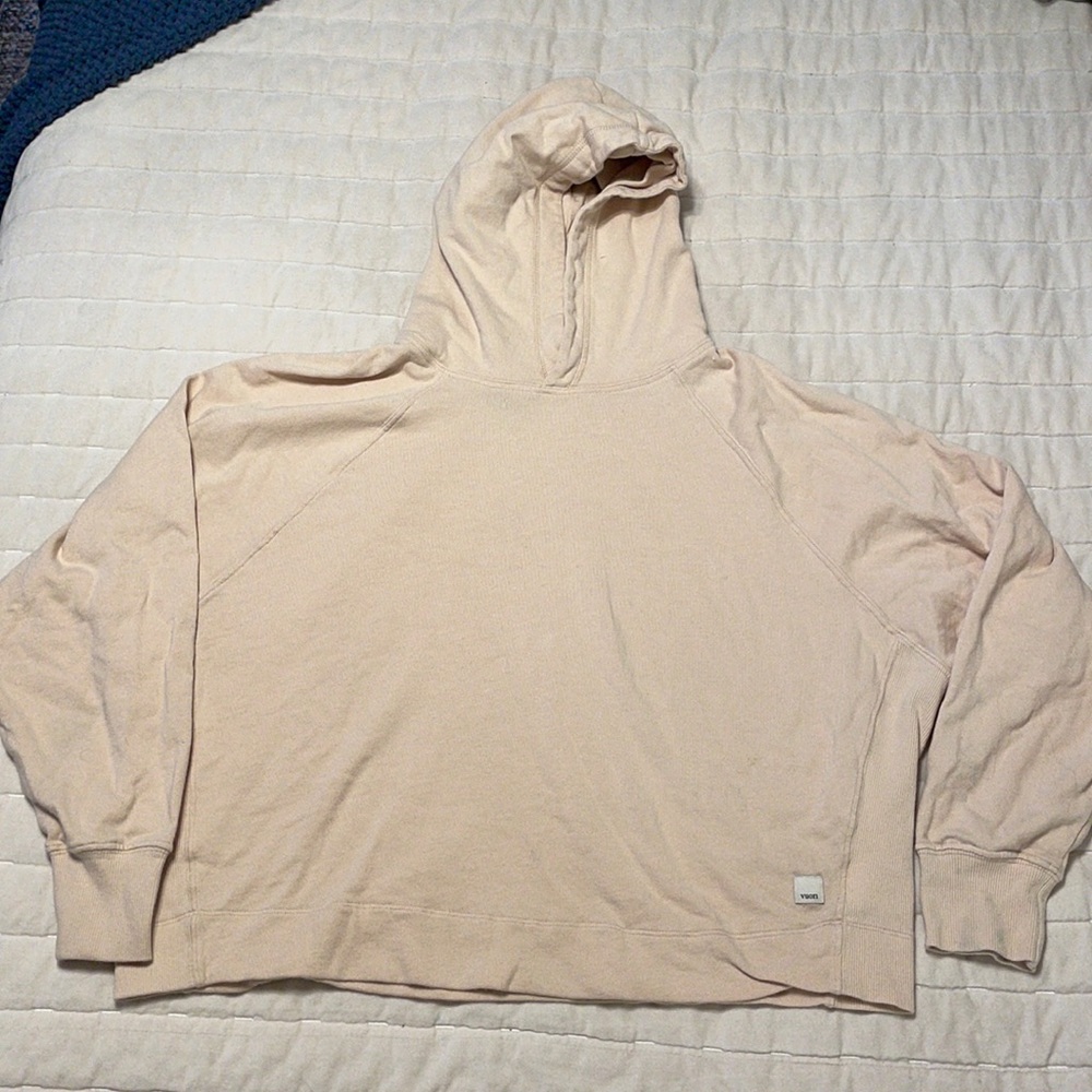 Pale pink crop Vuori sweatshirt